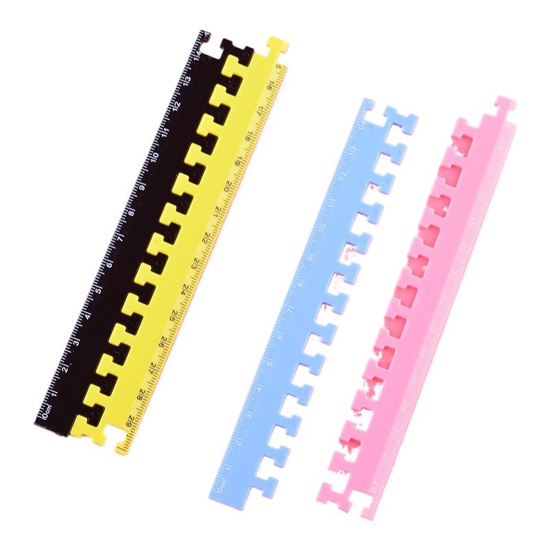 

20 Set Creative Magic Zipper Ruler 30 cm Folding Ruler Macaron Color Student Ruler For Back to School, Student Office Stationery