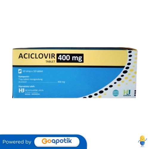 Aciclovir Hexpharm 400 Mg Box 100 Tablet