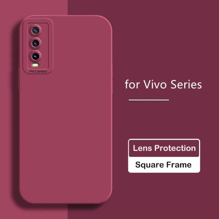 Lens Case Vivo Y11 Y12 Y15 Y16 Y17 Y19 Y21 Y21A Softcase Polos Casing