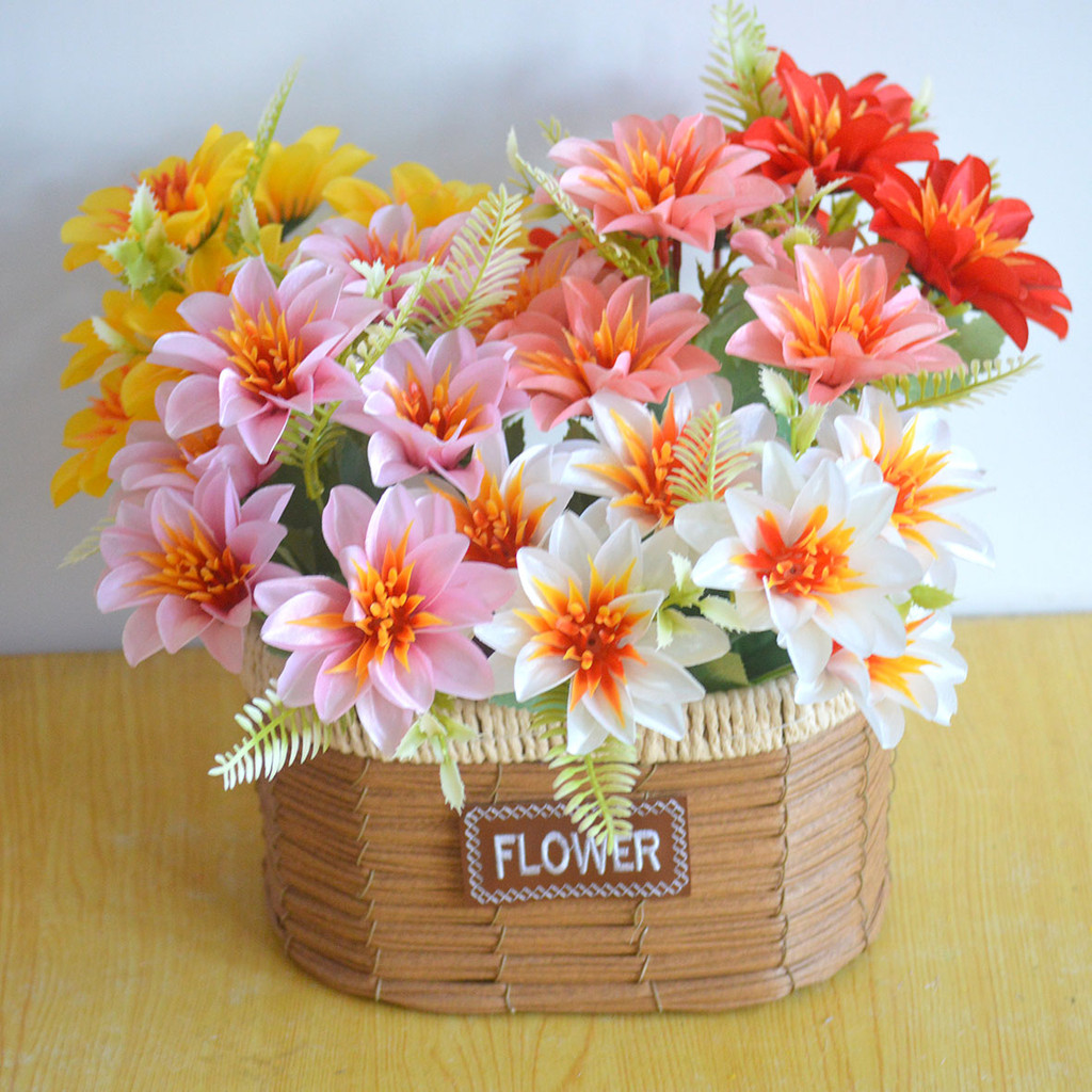 Bouquet bunga P112 SAYA Krisan Matahari Artifisial Dekorasi Hiasan Seserahan Buket Palsu