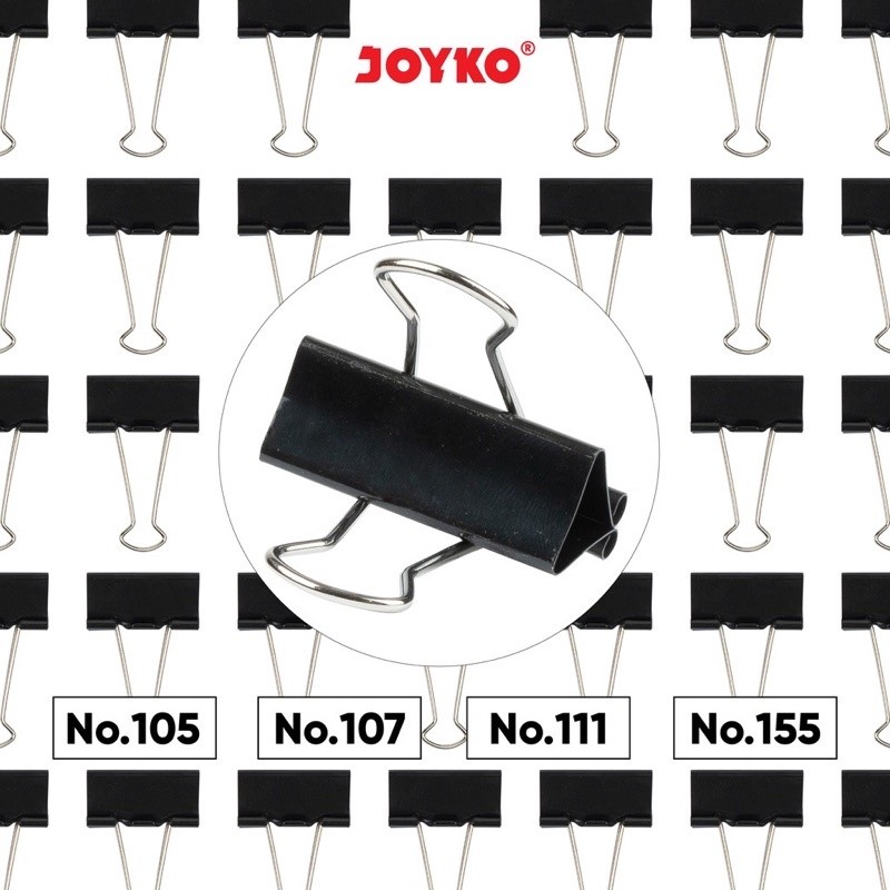 

Binder Clip Joyko Binder Clip Klip Penjepit Kertas Joyko Black 105 ~ 155