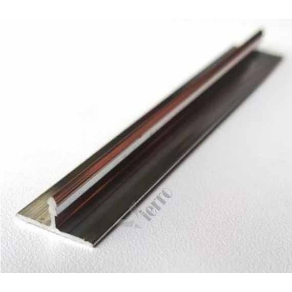 List Lis T Penutup Celah Frame Edging Alumunium Variasi 20 15 12 8 mm - Hitam, 8 mm