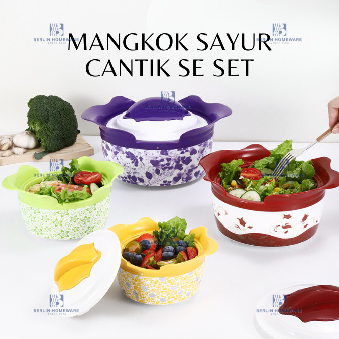 Tempat Makanan Stainless Steel Mangkok Sayur Wadah Saji Panci Kuah Mangkuk Soup Warmer Termos Serbag