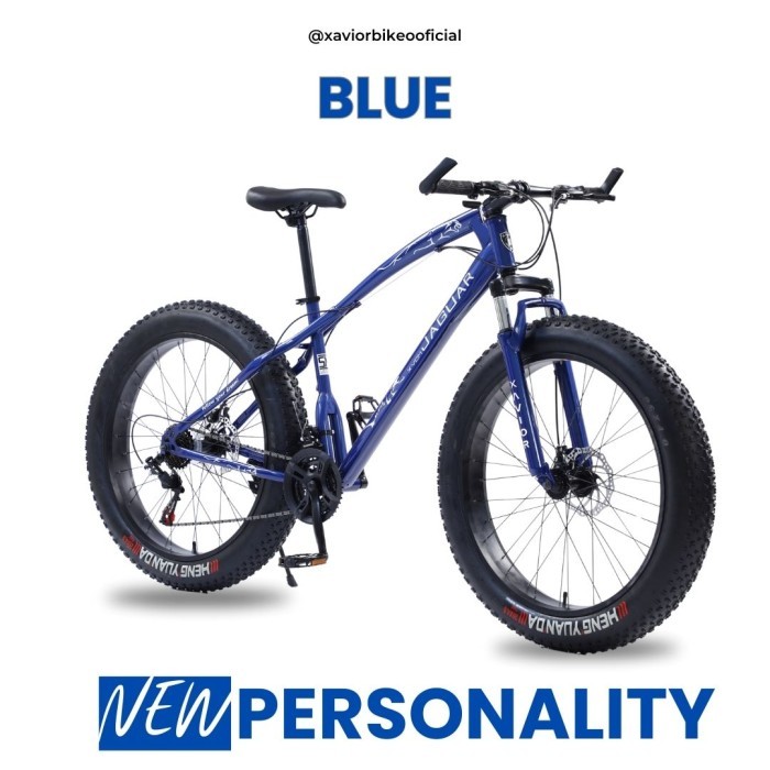 Sepeda MTB Fat Bike 26 inch Xavior XVCM SUPER JAGUAR 21 speeds - Blue, XL