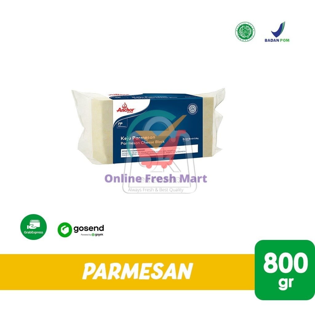 

Anchor Parmesan Cheese / Keju Parmesan Block 800gr (KHUSUS INSTANT) - Online Fresh Mart Denpasar