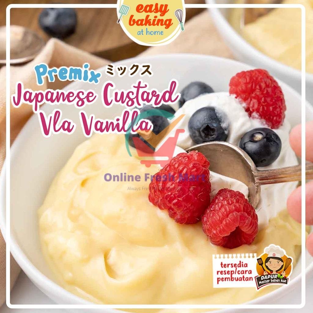 

Premix Japanese Custard Vla Vanilla (100 gr) - Online Fresh Mart Denpasar