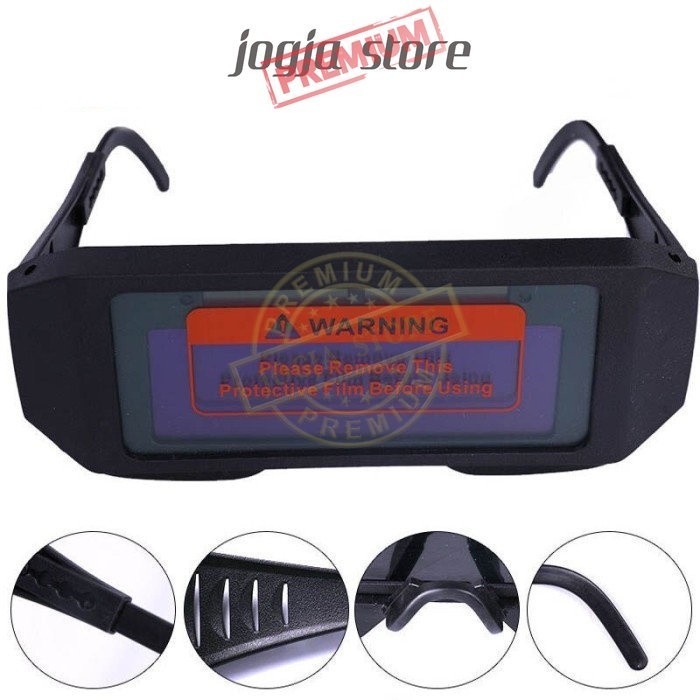Kacamata Las Otomatis Kacamata Welding Glass Topeng Las Auto Dark