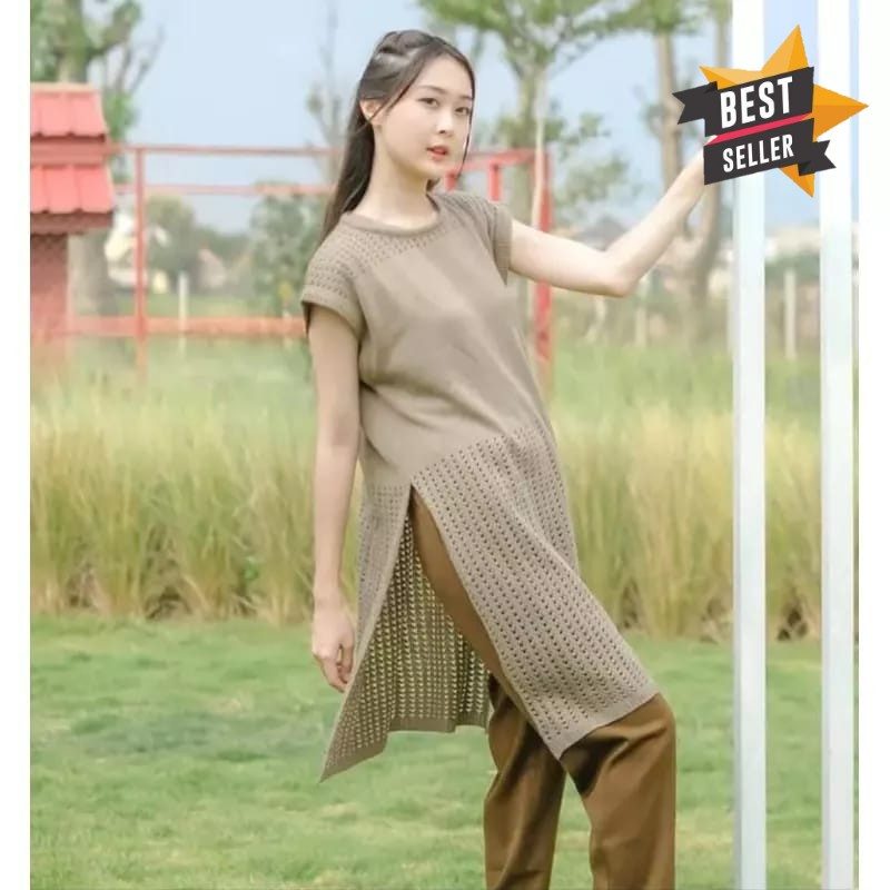 Ruby Tunik Jaring / Rajut Tunik Wanita / Rajut Tunik / Rajut Ruby Tunik / Outer Wanita / Rajut Wanit