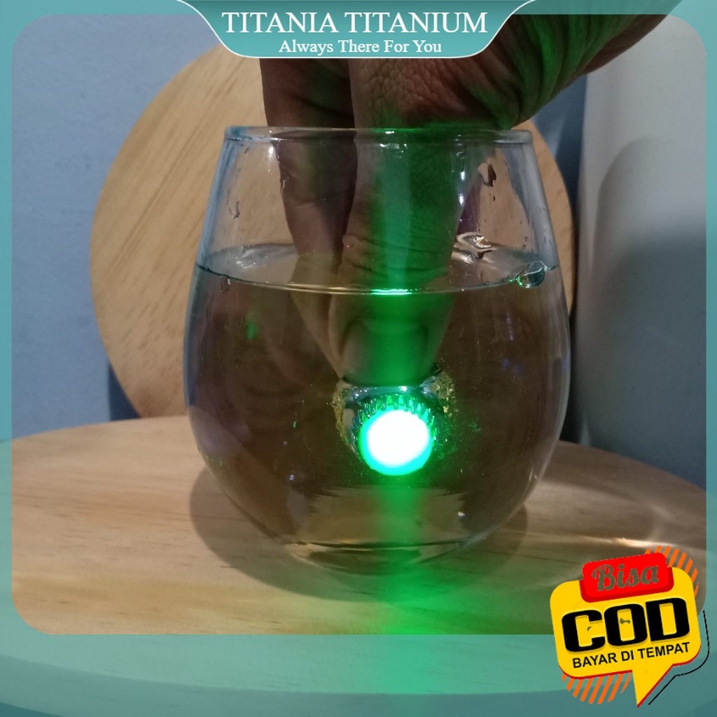 TITANIA AYO COD Cincin Batu Akik Merah Delima Menyala, bisa menyala untuk Sulap Murah Meriah.