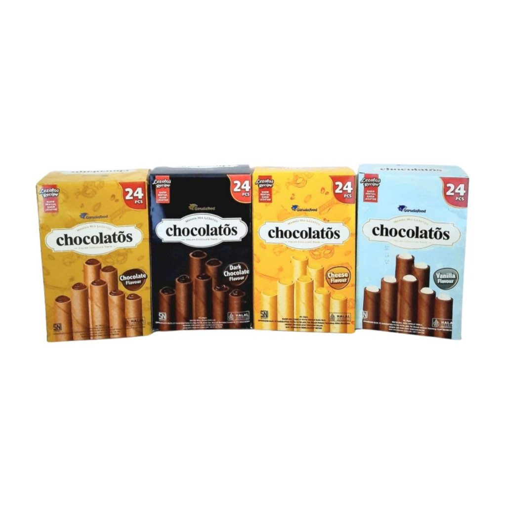 

Chocolatos wafer roll long 1 box isi 24pcs