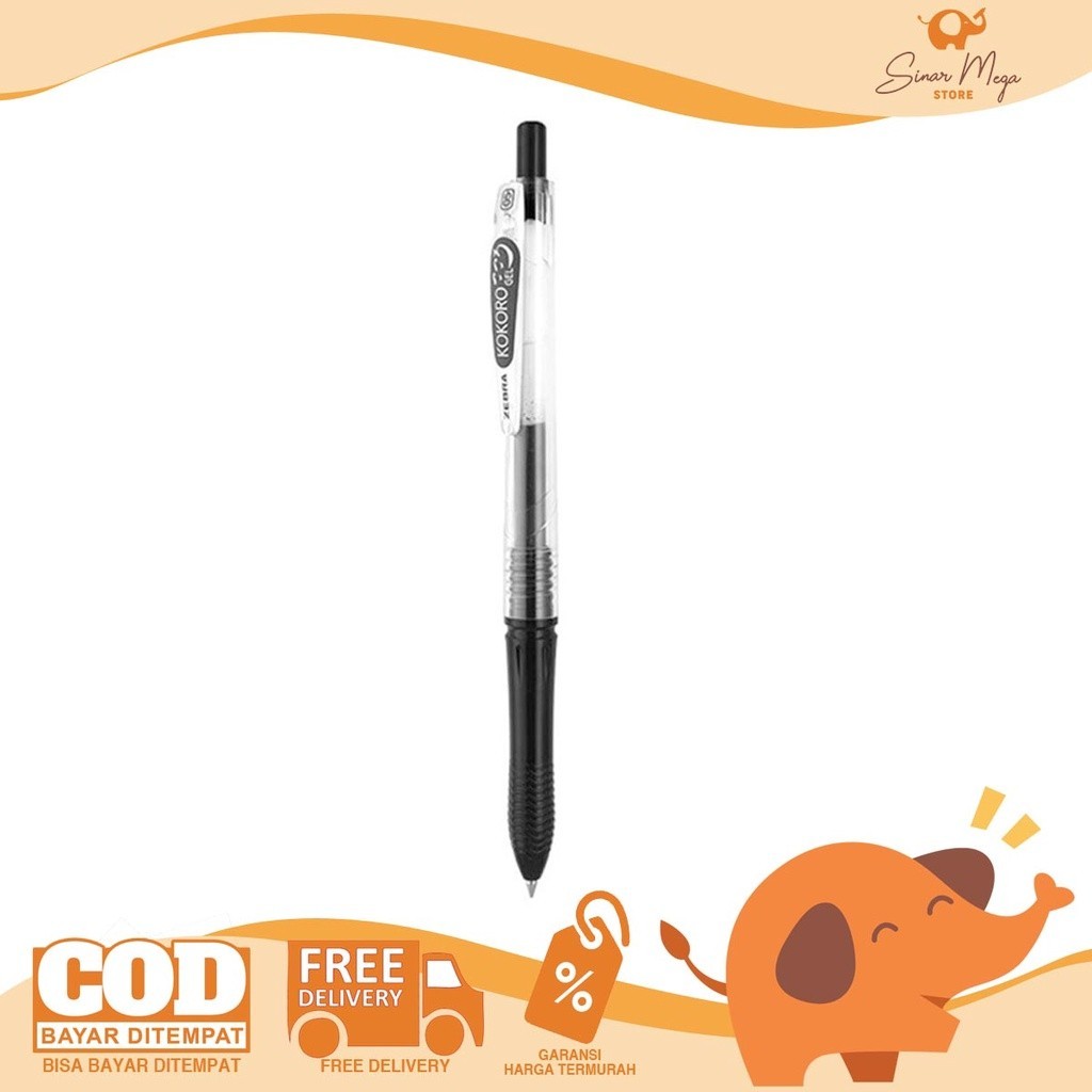 

Pulpen Gel Kokoro Black / Zebra Kokoro Color 0,5mm Pulpen Gel Warna Hitam Kokoro Zebra 0.5mm Bolpen Gel Pen 0,5 mm