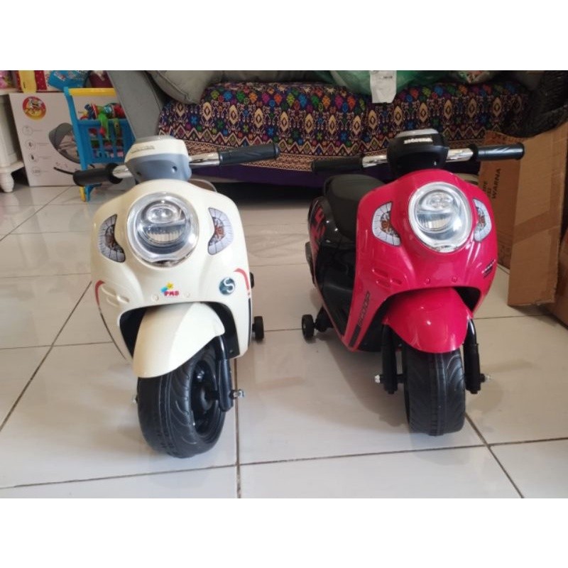MooKids Motor aki anak PMB K611C K612C K615C model sepeda PCX scoopy Nmax & CBR 150R listrik cas an 