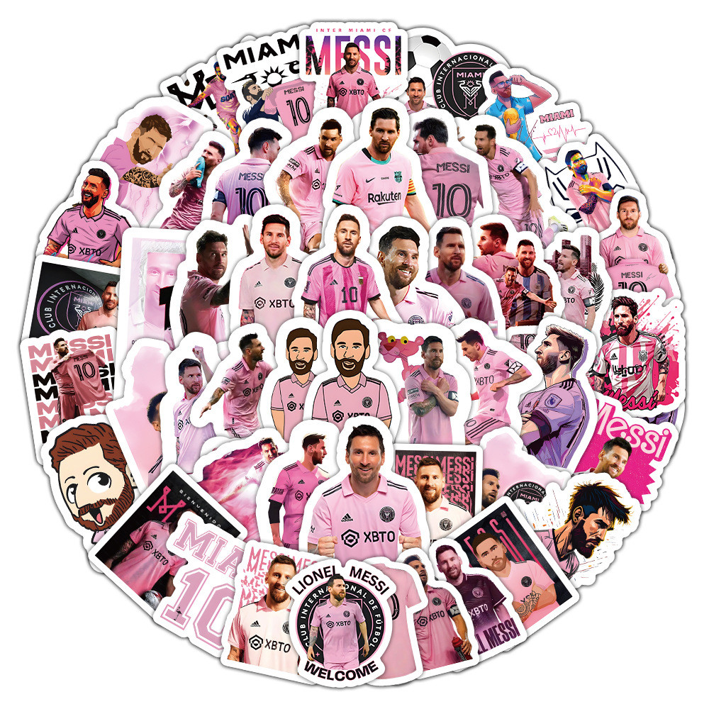 

10/50Pcs Messi Stickers Vinyl Decal Waterproof Gift Skateboard Luggage Bicycle Phone Laptop Notebook Car Stickers
