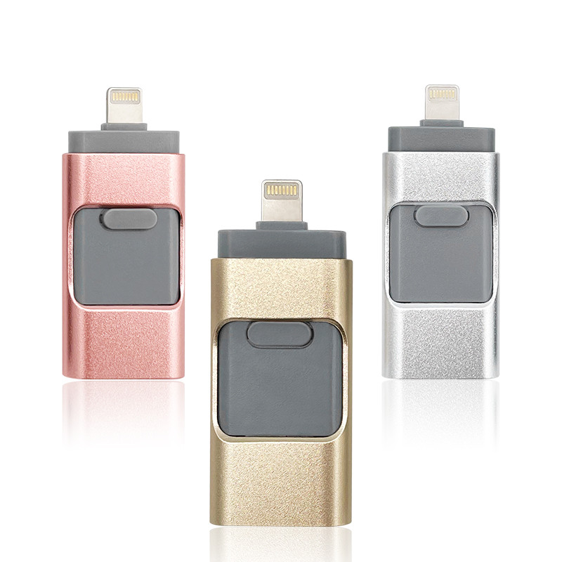 IOS Pendrive 8GB 16GB For iPhone 8 8s Plus 6 6S ipad Pen drive HD memory stick 128GB mobile OTG Micr