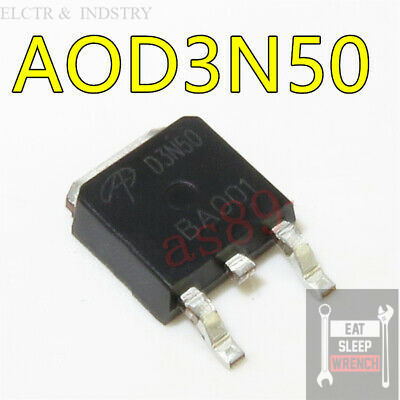 AOD3N50 AOD 3N50 D3N50 500V 3A N Channel MOSFET - Transistor IC dan mosfet