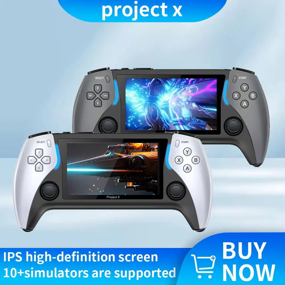 

Coopreme New Project X 4.3 Inch High-Defintion Ips Screenhandheld Game Console Supports Ps1 Arcade Hd Output For Dual Joystick