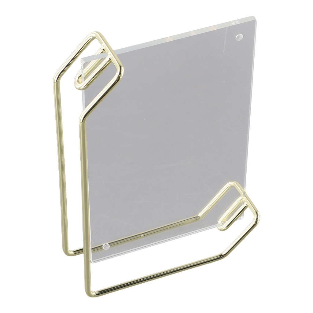 

6inch A4 Retro Metal Photo Picture Frame Transparent Acrylic Picture Display Holder Table Menu Stands For Wedding Restaurant