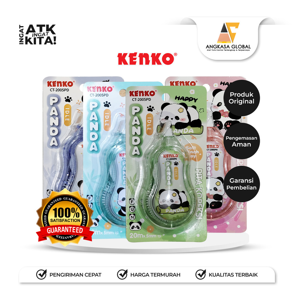 

KENKO PITA KOREKSI/ CORRECTION TAPE CT-2005PD [20M x 5mm] (1PC)