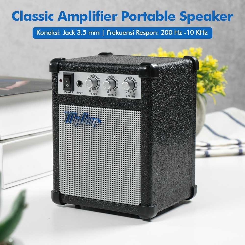 Hshp25 MyAmp Classic Amplifier Portable Speaker High Bass 3.5mm - MP35