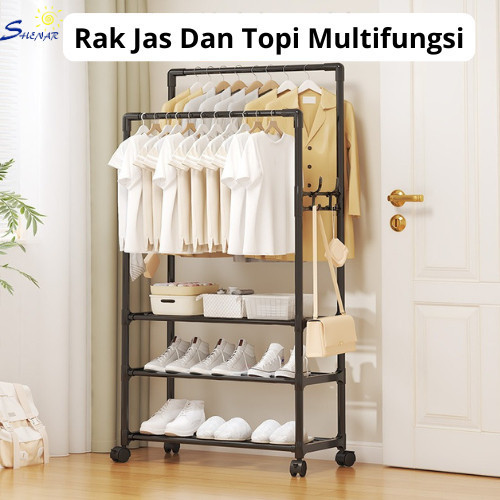 Toserba Makassar153 - - - Rak 3 Layer Madonna  - Gantungan Baju, Celana, Sepatu, Topi, Cloth Rack St