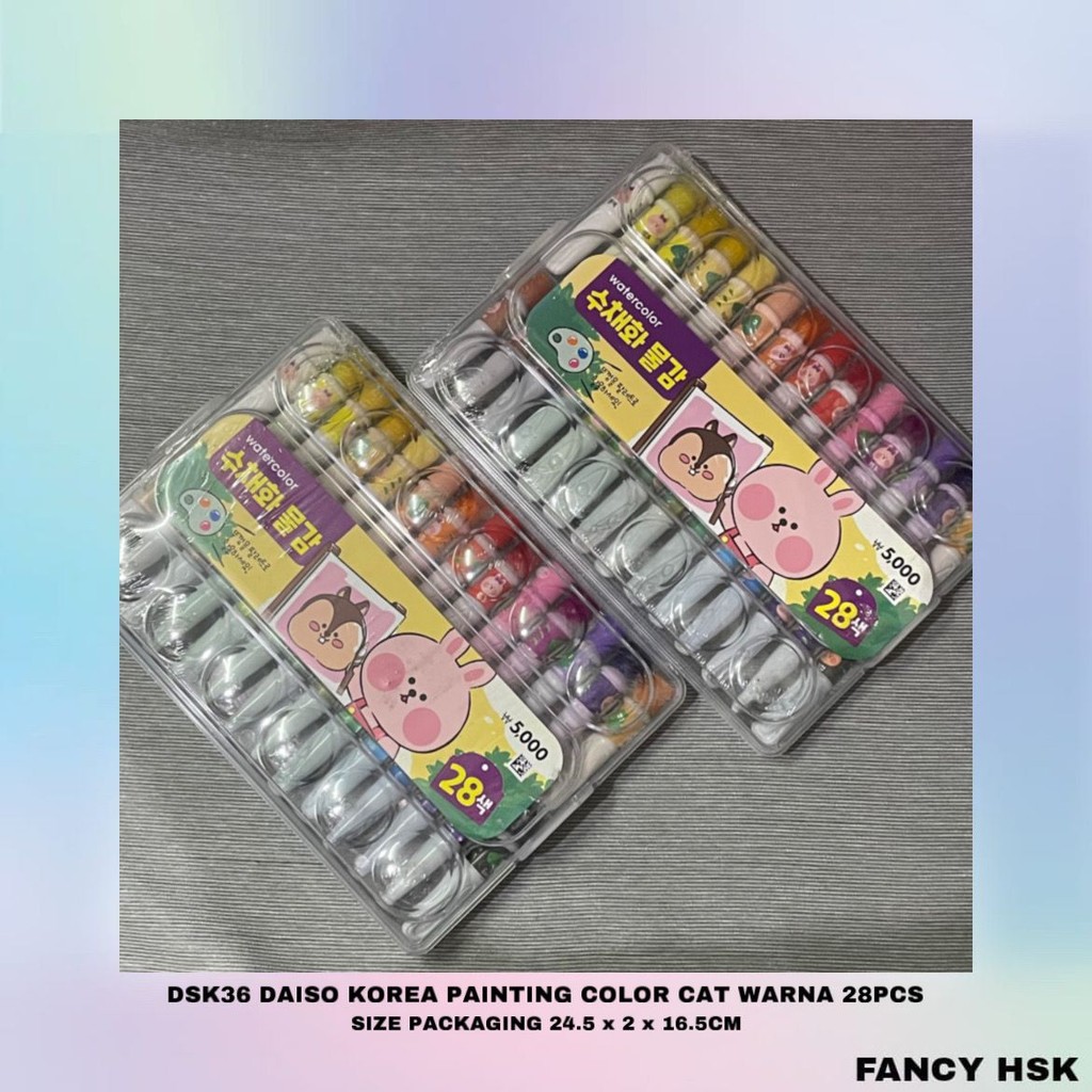 

KOREA DAISO PAINTING COLOR CAT WARNA 28PCS DSK36
