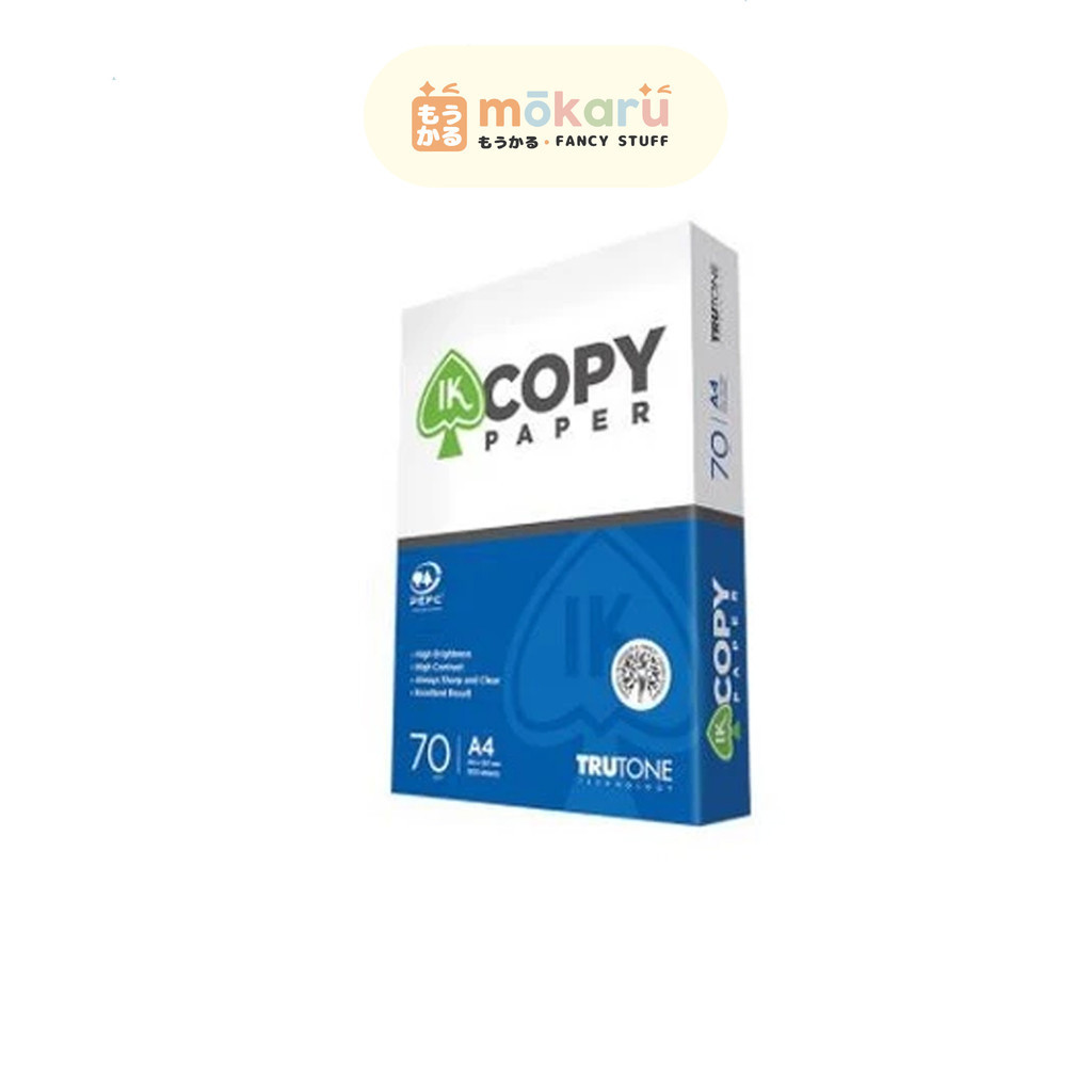 

IK Copy Copier Paper Kertas Print / Kertas Fotocopy A4 70gr/gsm 500 Sheet/lembar Murah Berkualitas