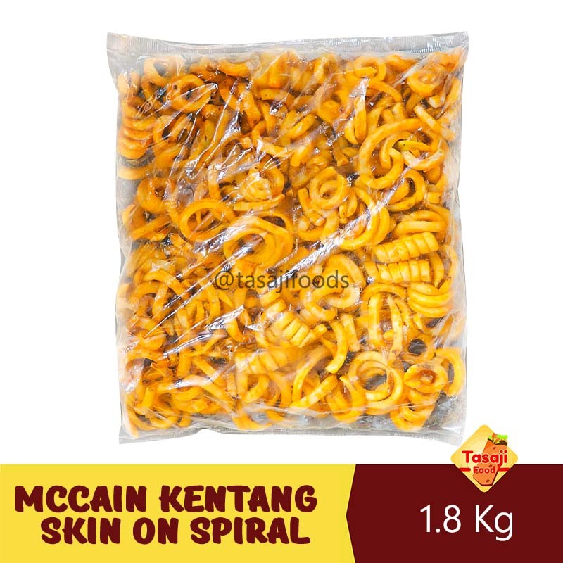 

McCain Redstone Canyon Skin On Spiral Fries 1,8 Kg Kentang Goreng Beku