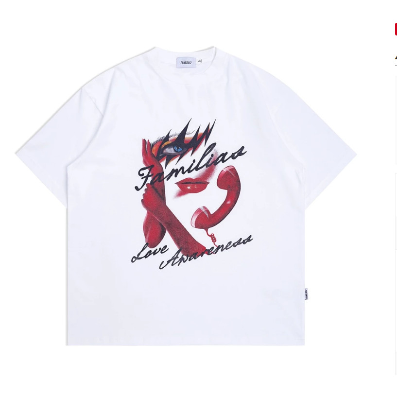 【COD】 Familias - White T-Shirt - Leyn Ts T-shirt