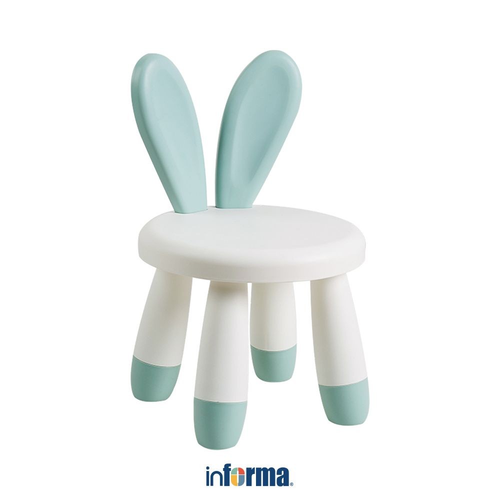 Informa Kira Kursi Anak Bunny - Hijau Muda Tempat Duduk Anak Kids Chair Bangku Sandaran Bangku Kecil