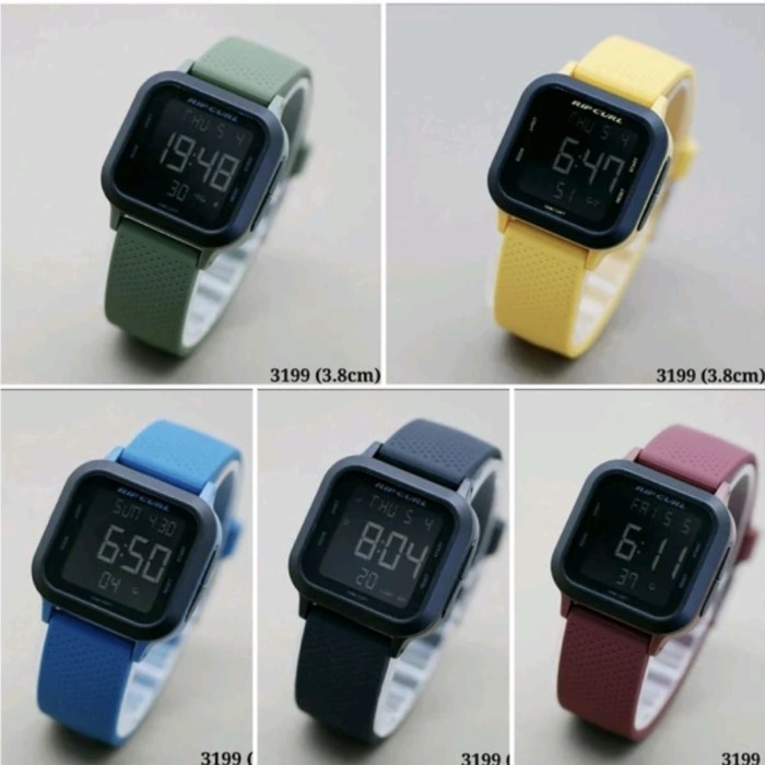 "Q.LnS" - TERLARIS jam tangan Ripcurl Digital Pria Wanita