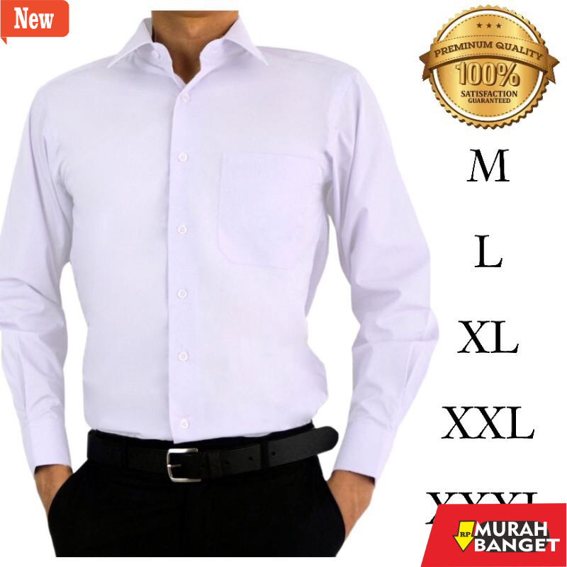 kemeja formal pria KEMEJA PUTIH POLOS PRIA | KEMEJA FORMAL PRIA | KEMEJA KERJA PRIA