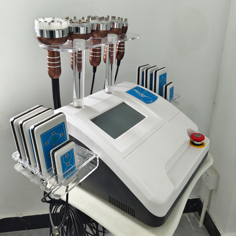 6 in 1 40K ultrasound cavitation RF slimming machine vacuum body shaper facial skin tightening