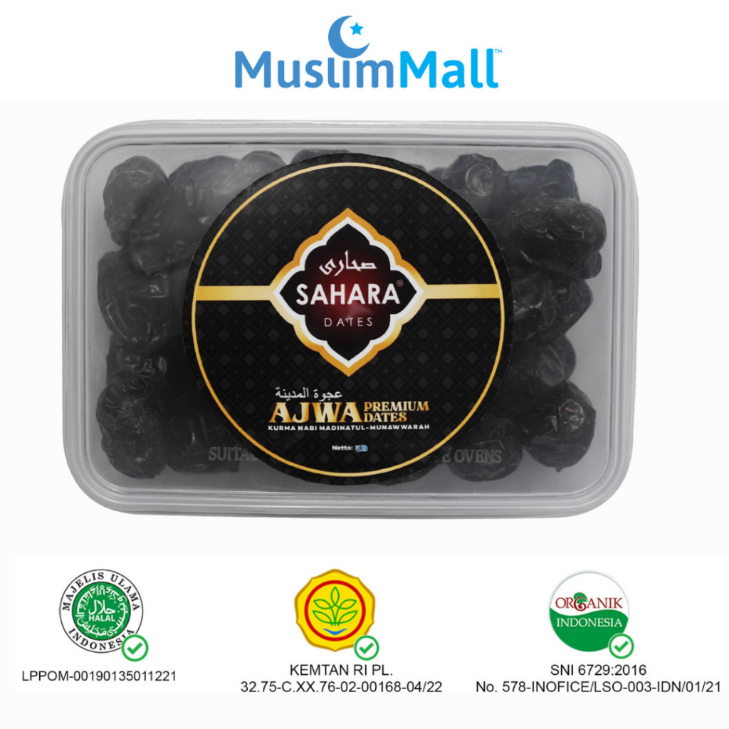 

Kurma Ajwa 500gr Korma Nabi Premium Original Madinah Shifa Nabawi - Sahara Dates