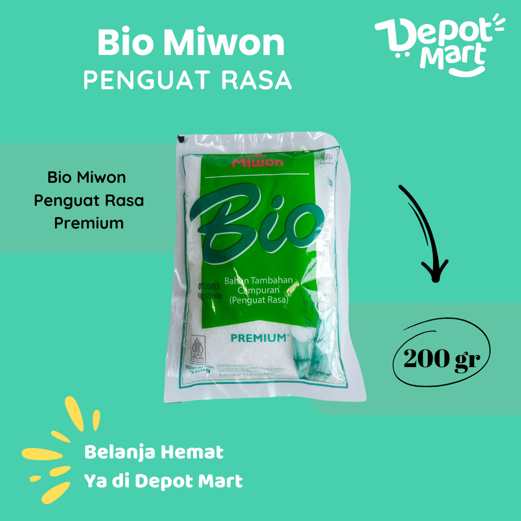 

Bio Miwon Premium 200 Gr Penyedap Penguat Rasa Micin Depot Mart