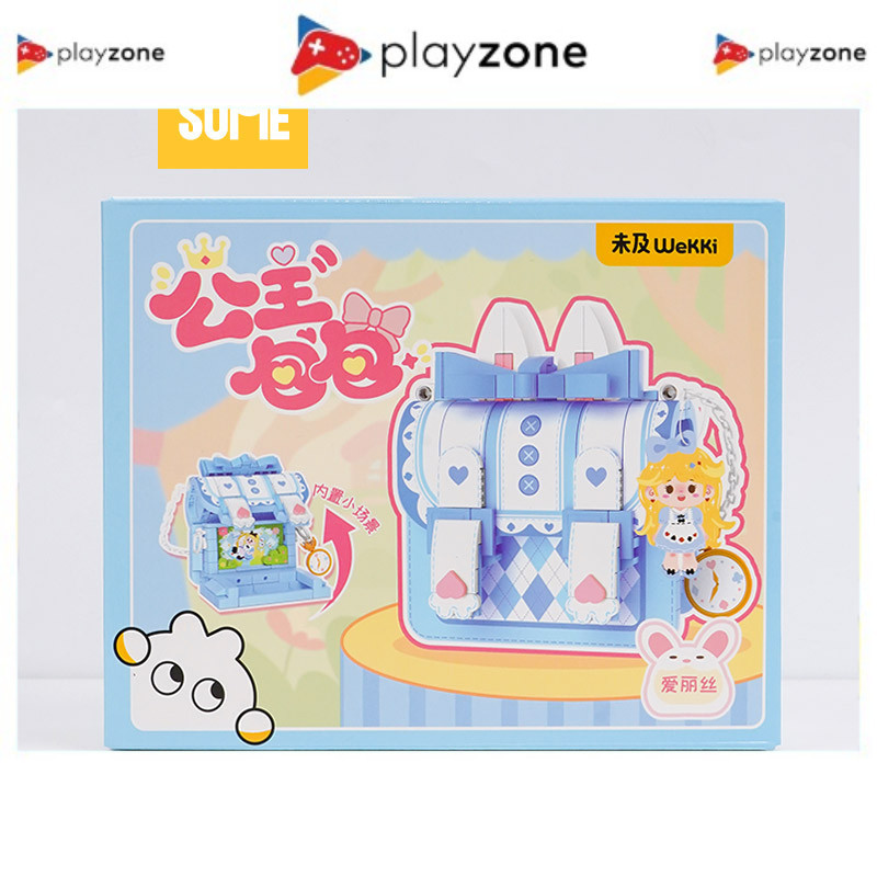 Wekki Building Block Mainan Rakit Brick Blok Susun 3D DIY Cute Disney Bag Series / Balok Susun Bentu