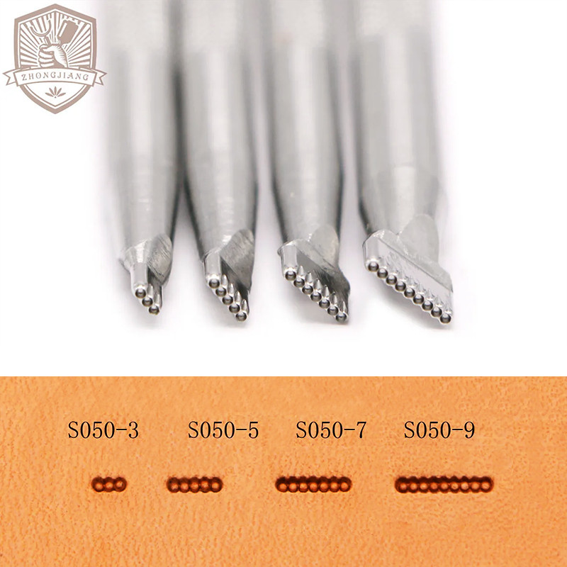 

Leather Work Stamping Tool Background Row of dots Pattern S050 Stamp Leather Carving Craft Zhongjiang304 Stainless streel Stamps