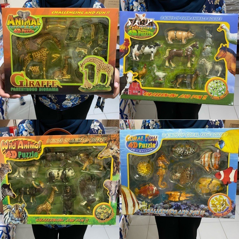 [READY STOCK] Puzzle 4D animal expert For kids