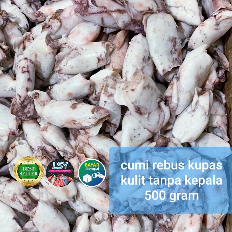 

ikan asin cumi rebus kupas kulit tanpa kepala 500gram