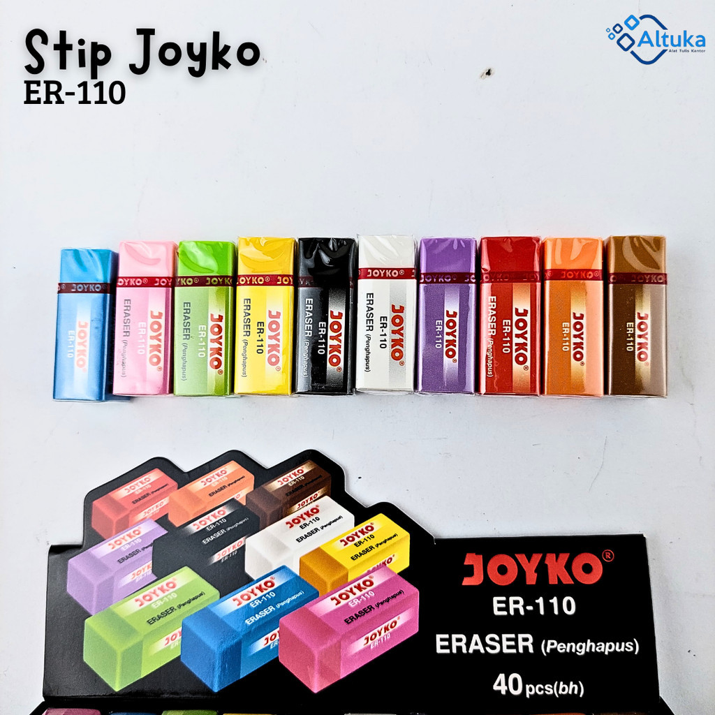 

(1Pcs) Penghapus Pensil / Eraser Pencil / Stip Merk Joyko ER-110 Warna Warni