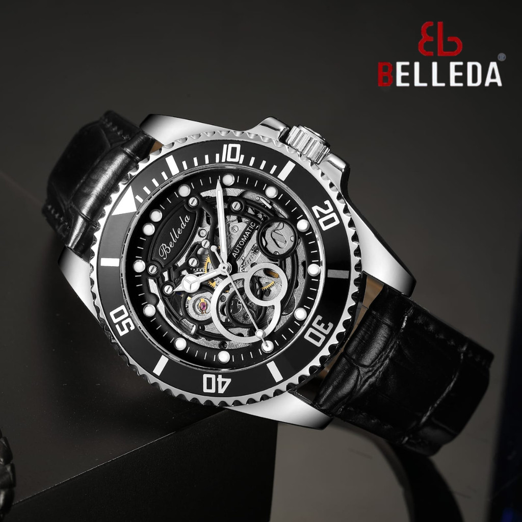 LANCAR JAM TANGAN ORIGINAL ANTI AIR BELLEDA 9479 KULIT