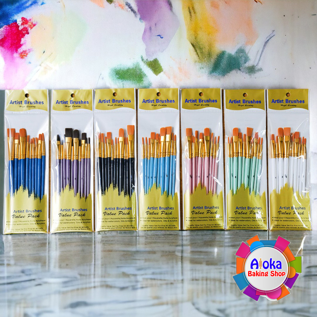 

10Pcs Kuas Lukis Kue / Cake Painting Brush Set