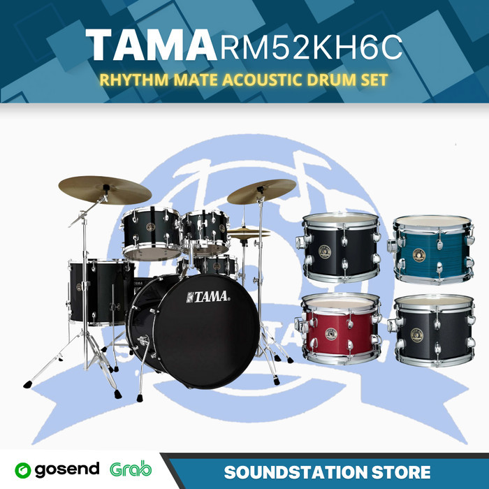 TAMA RM52KH6C Rhythm Mate 5-Piece Drum Kit w/Hardware and Cymbals | Drum Set Lengkap