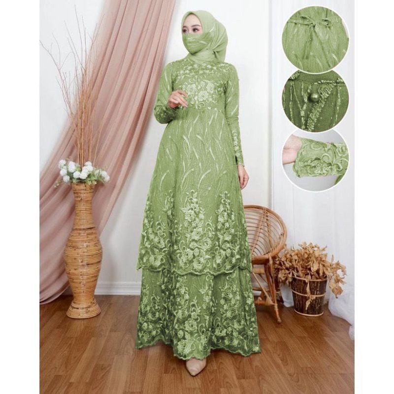 Arunika Butik (TERMURAH) GAMIS MALAYSIA /GAMIS BRUKAT TILEE TINGKAT MALAYSIA TERBARU/MAXI TINGKAT/MA