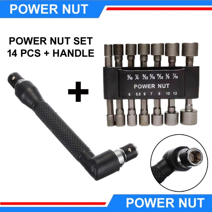 Mata Bor Kunci Sok Hex Nut Driver Set