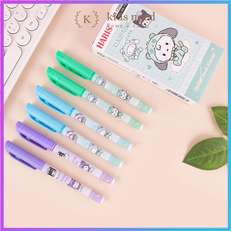 

Pulpen (12Pcs) Gammaraki1124 Pulpen Fancy Karakter Lucu / Pen Gel Motif Karakter Cewe Cowo / Ipen Youmei Apel Keren