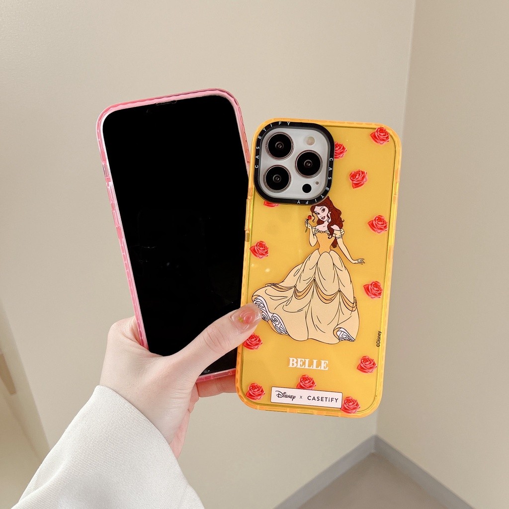 ☼ Disney Princess Clear Casetify Phone Case for iPhone 16 15 14 13 12 11 Pro Max 7 8 Plus SE X XR , 