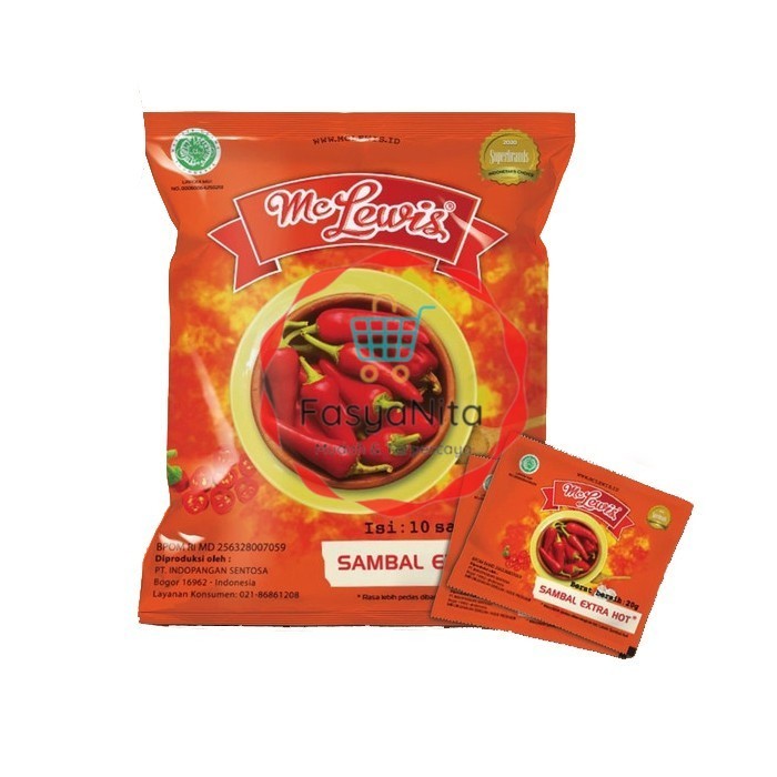 

Mc Lewis Sambal Extra Pedas | 1 Sachet | 20gr - Fasyanita Denpasar