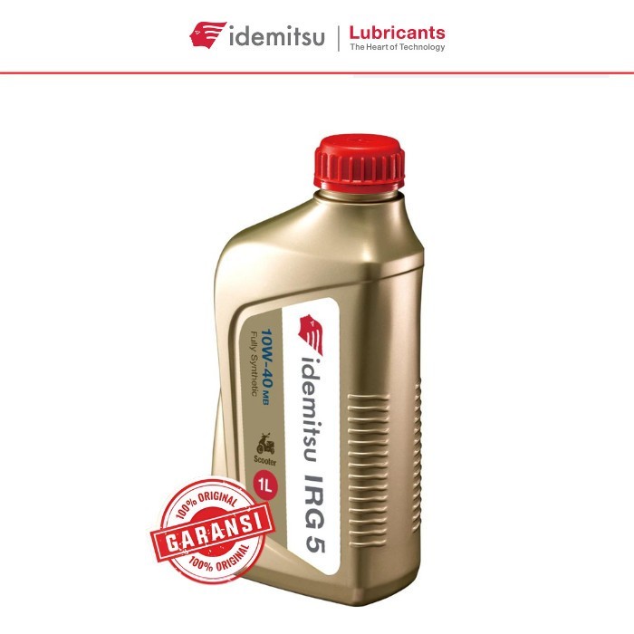 Oli Mesin Motor Idemitsu IRG 5 IRG5 10W40 1L Full Synthetic Oli Matic 10W-40 JASO MB