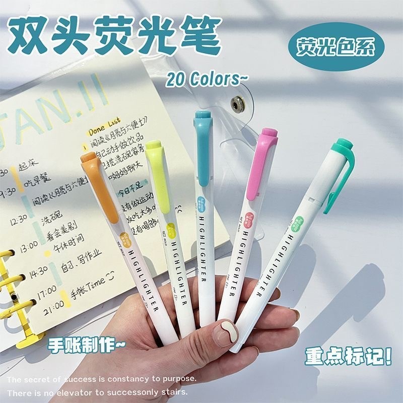 

Spidol Warna Warni 1 Set Highlighter Pen 20color Pastel Stabilo Pastel Aesthetic Spidol Jurnal Vintage Alat Tulis For Student Back To School Office Stationery