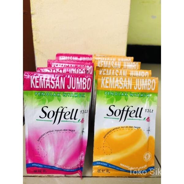 

12pcs Soffel sachet jumbo jeruk / geranium lotion anti nyamuk 11gram